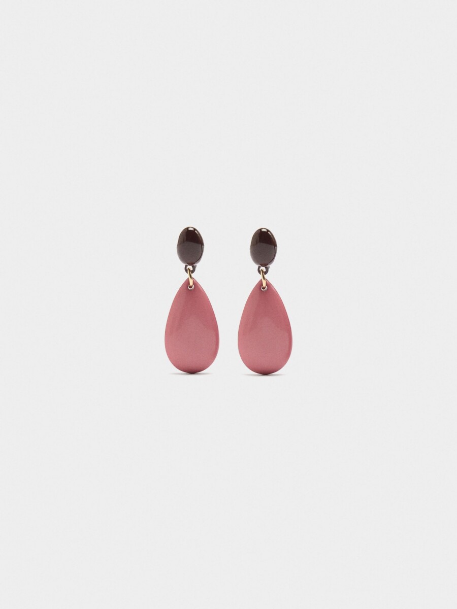 Pendientes Lágrima rosa