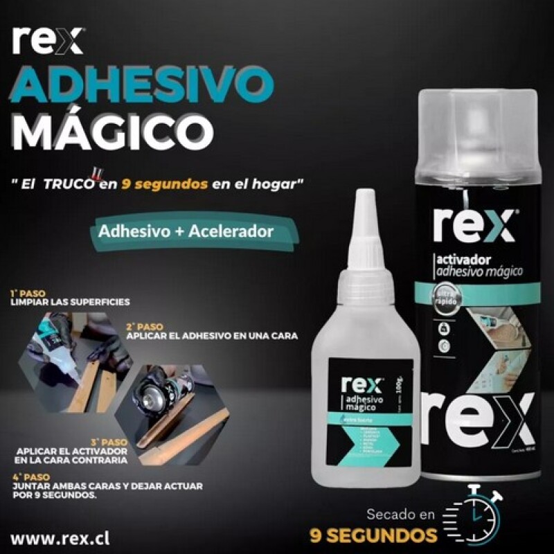 Adhesivo Mágico Con Spray Activador Adhesivo Mágico Con Spray Activador