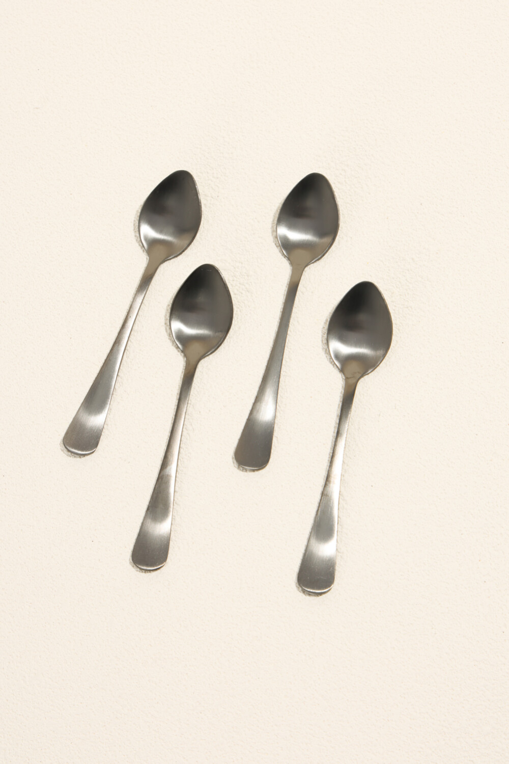 Cuchara Para Café Olivo Set 4 Un. Negro Color Unico