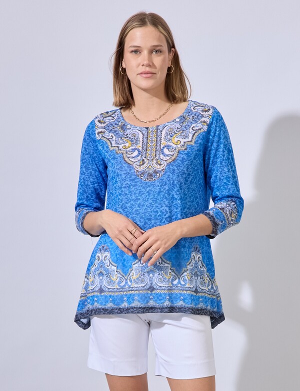 Blusa Brillo AZUL/MULTI