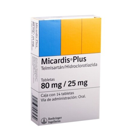 Micardis Plus 80/25 Mg x 14 COM Micardis Plus 80/25 Mg x 14 COM