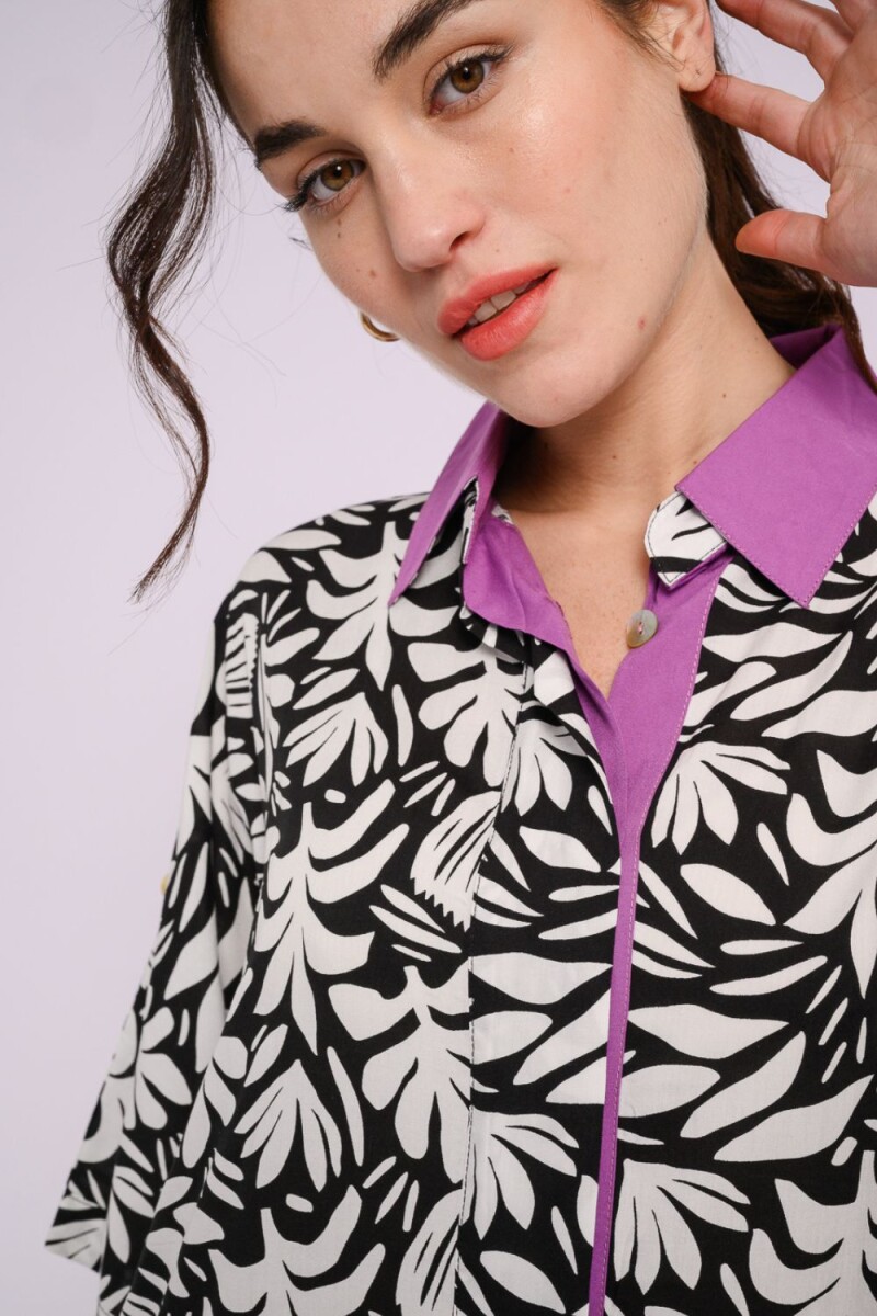 Vestido camisero Negro