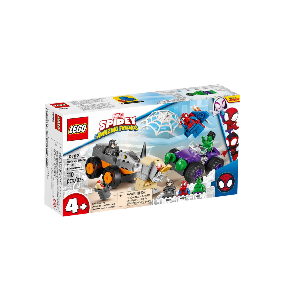 Lego Spiderman Hulk Y Rhino 110 Piezas Marvel 10782 