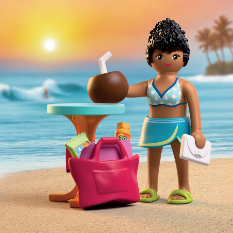 Turista Mujer en la Playa Playmobil 15 Piezas U