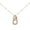Colgante con cadena Antonella en oro amarillo 18k y brillantes Colgante con cadena Antonella en oro amarillo 18k y brillantes
