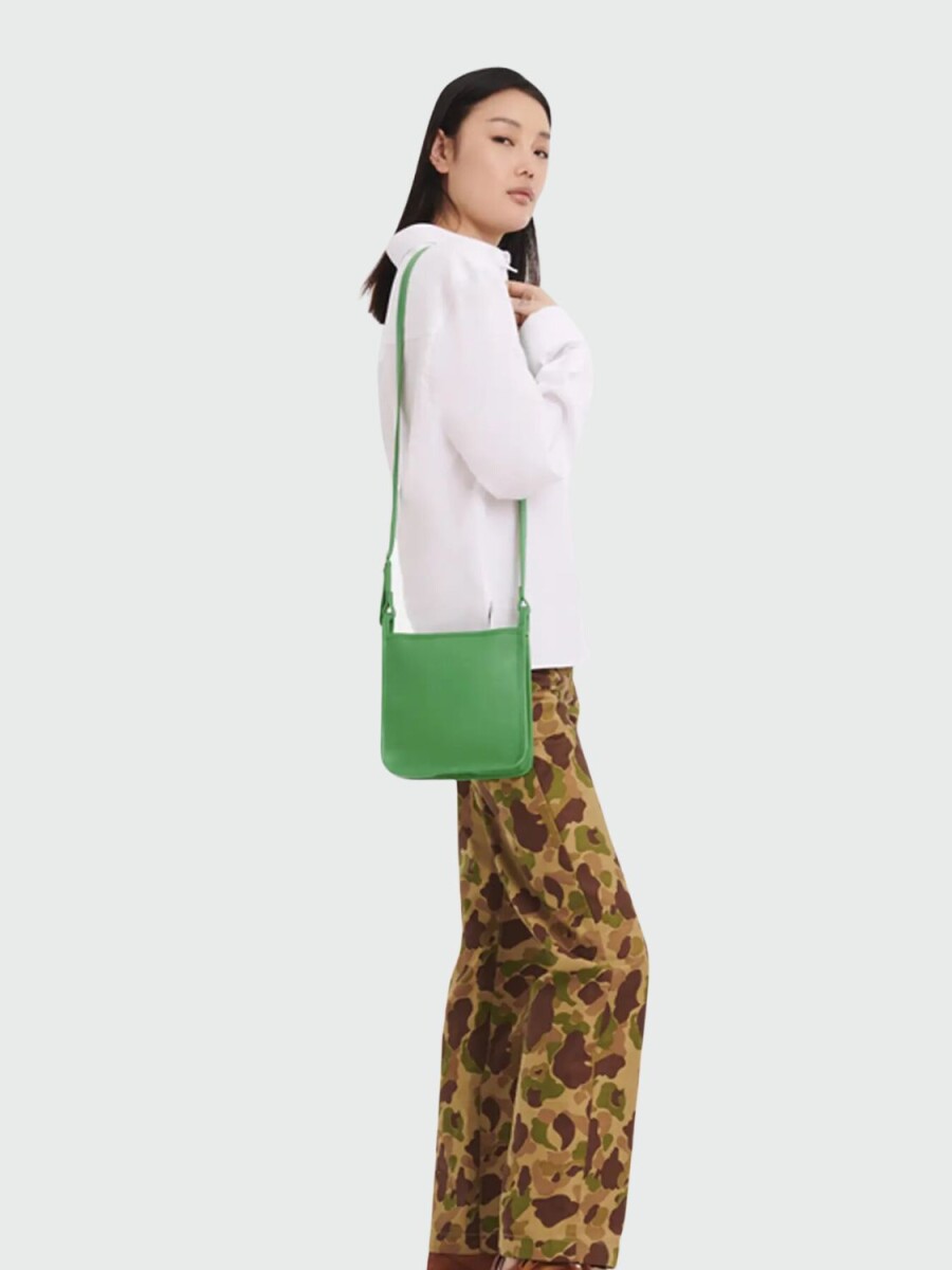 Longchamp -Cartera estilo bandolera, Le Foulonné - Verde 