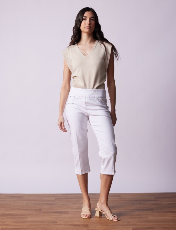 Capri Algodon Denim BLANCO
