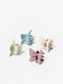 Pinza De Pelo Amaru, Set 4 Piezas Estampado 1