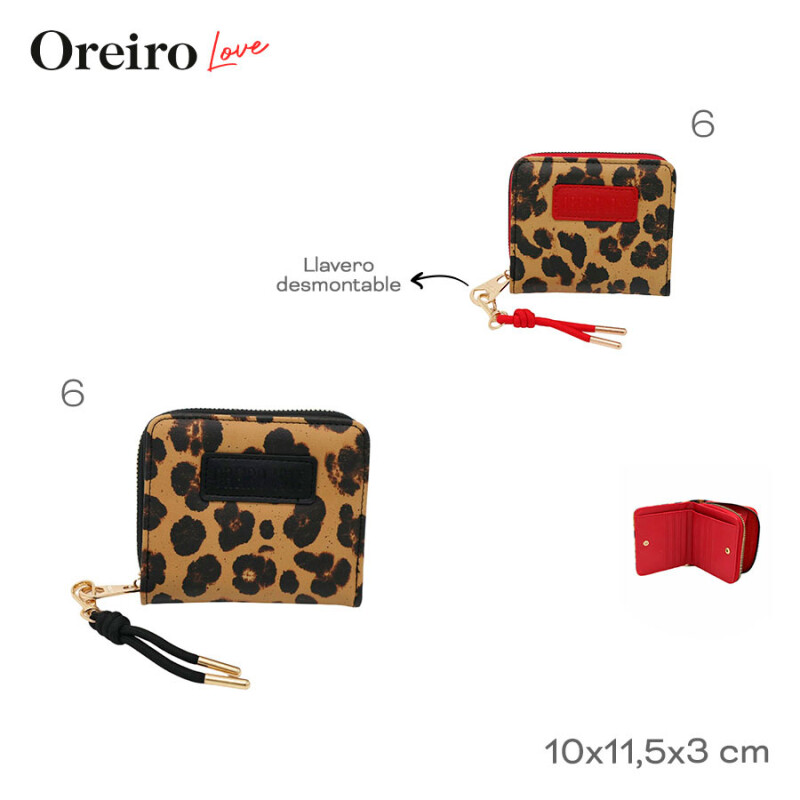 Billetera Las Oreiro Love Negro