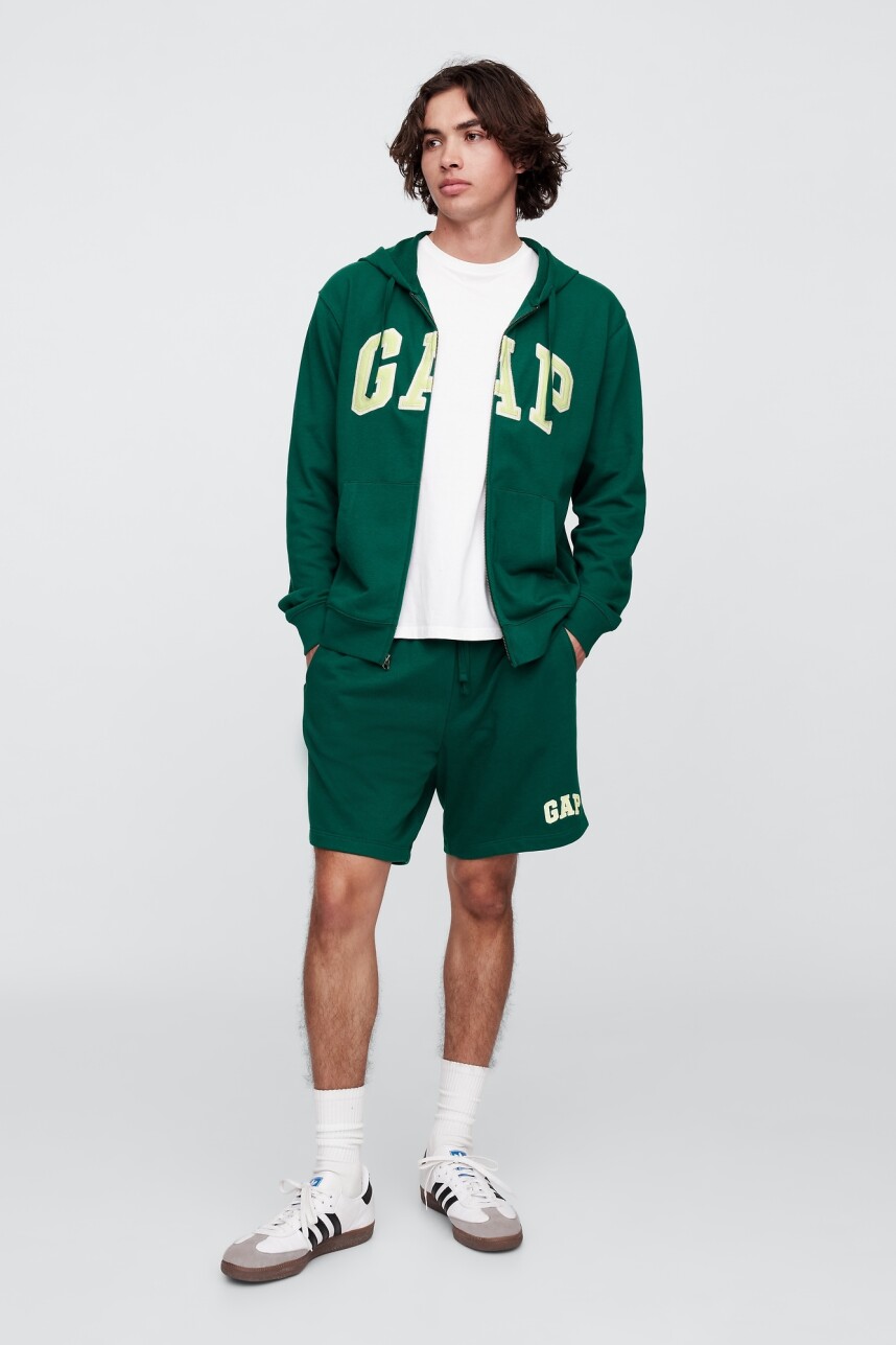 Short Deportivo Sin Felpa Logo Gap Hombre Rain Forest 19-5232 Tc