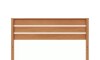 Respaldo 2 Plazas Madera maciza - Funcional Marrón