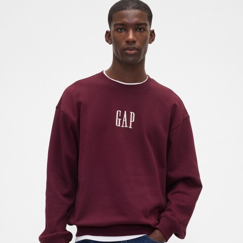 CORP LOGO CREW TUSCAN RED