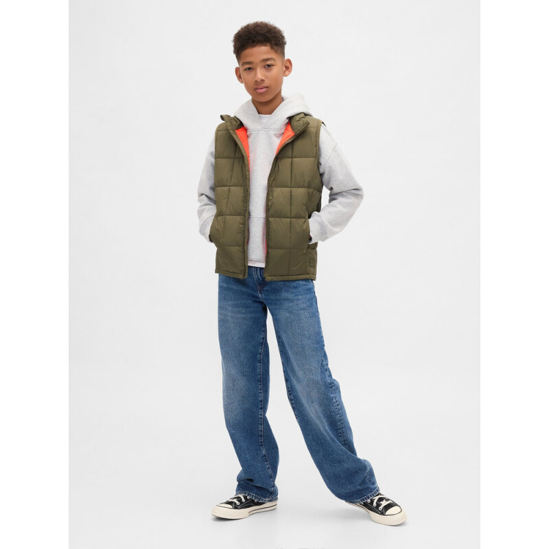LWT PUFFER VEST ARMY JACKET GREEN