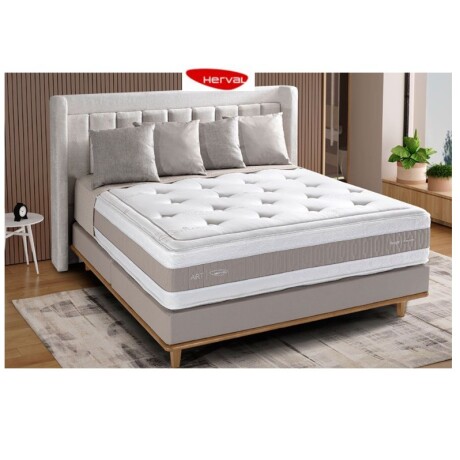 SOMMIER 2 PLAZAS RESORTE DOBLE PILLOW VISCOGEL HERVAL SOMMIER 2 PLAZAS RESORTE DOBLE PILLOW VISCOGEL HERVAL