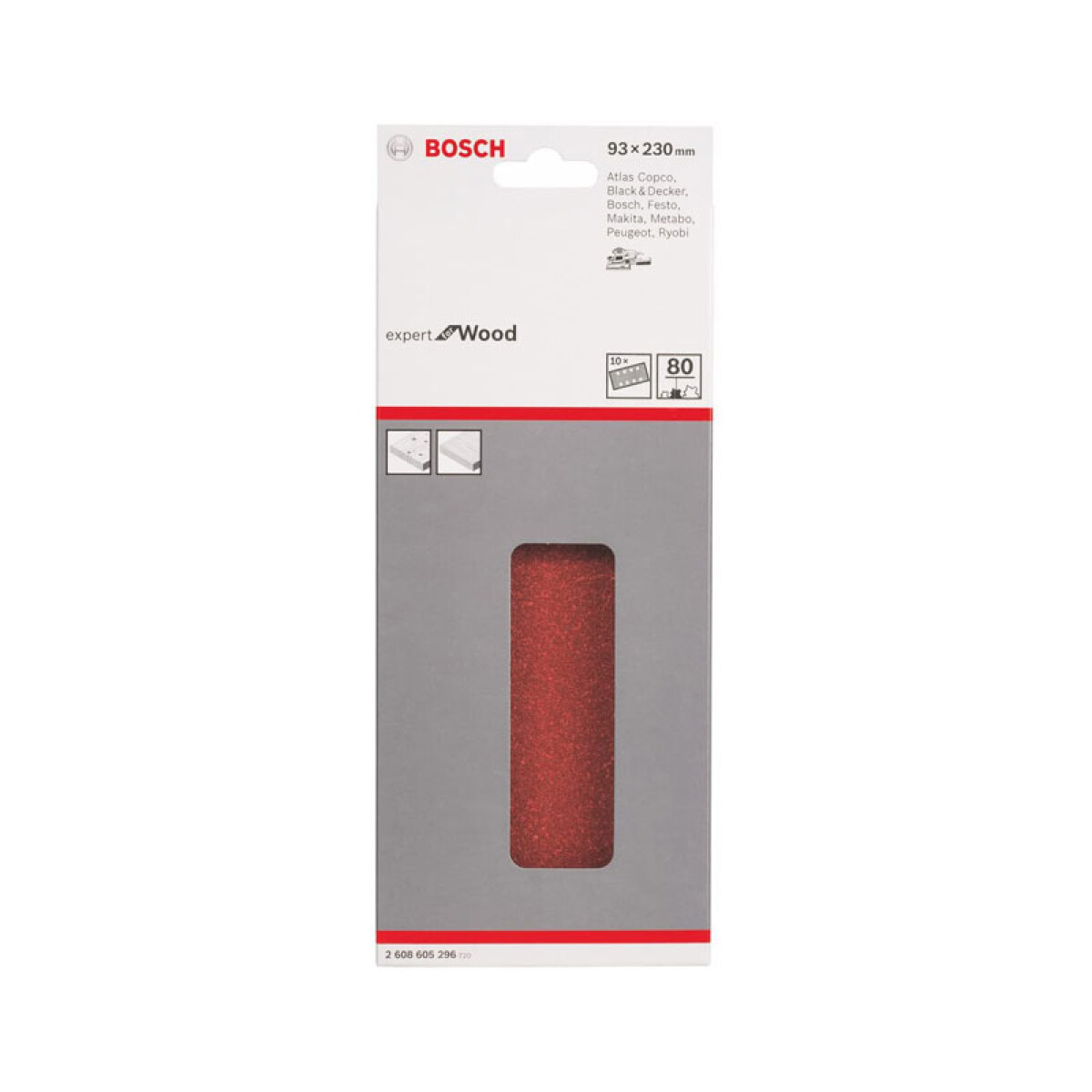 Lija Bosch Best Wood 93 X 230Mm Gr 60 