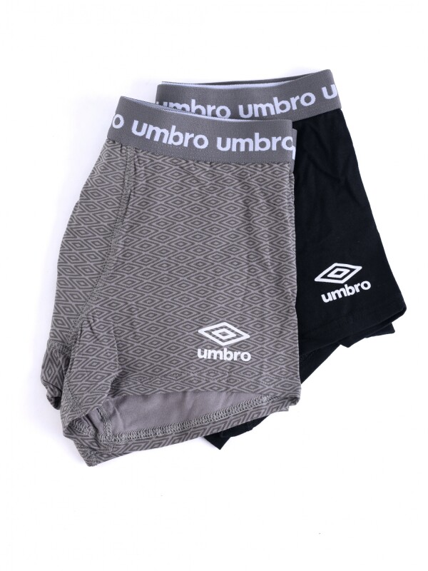 PACK X2 BOXER NEGRO Umbro Hombre 002