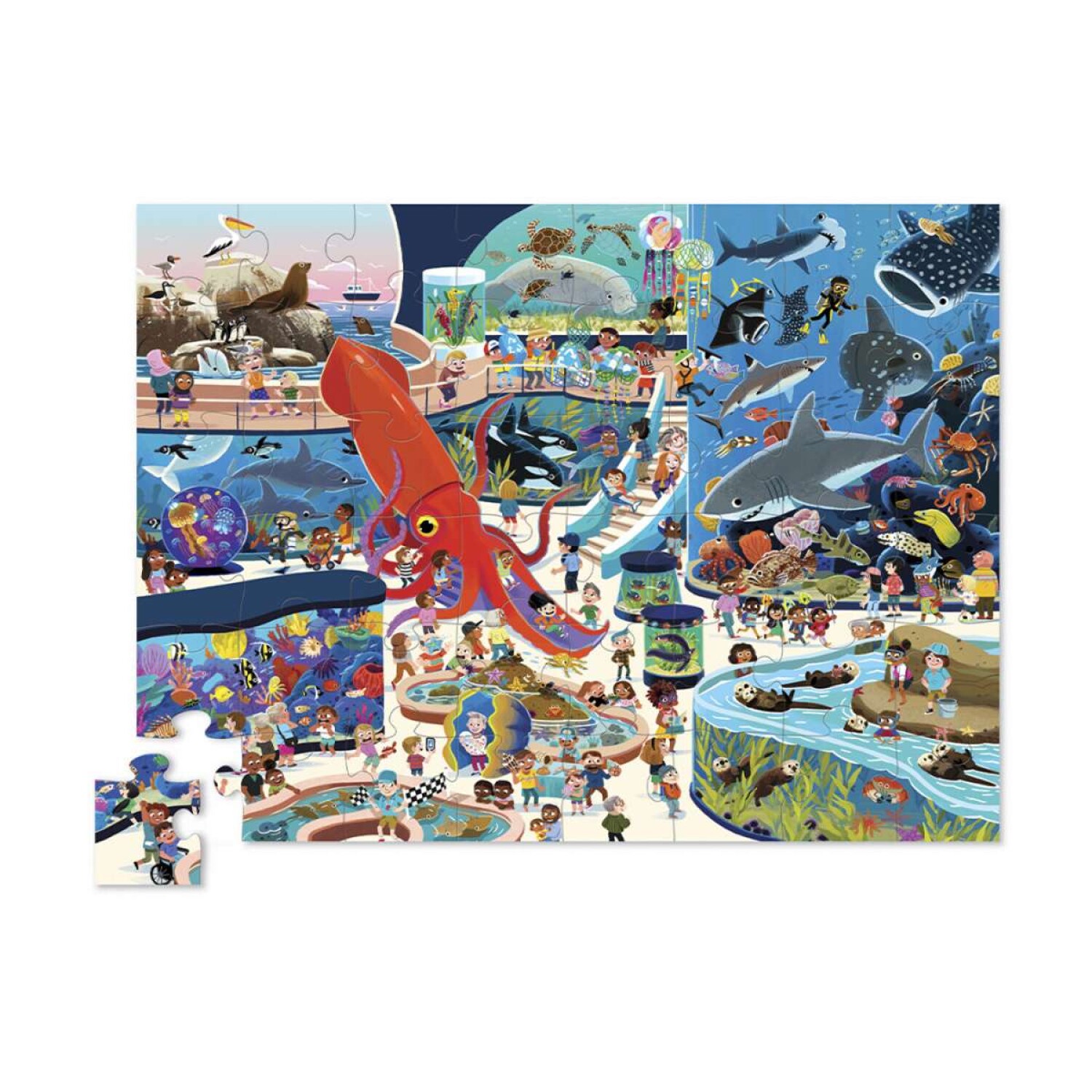 Puzzle Crocodile Creek 48 Piezas 45 cm x 60 cm - Acuario — Tienda Soy ...