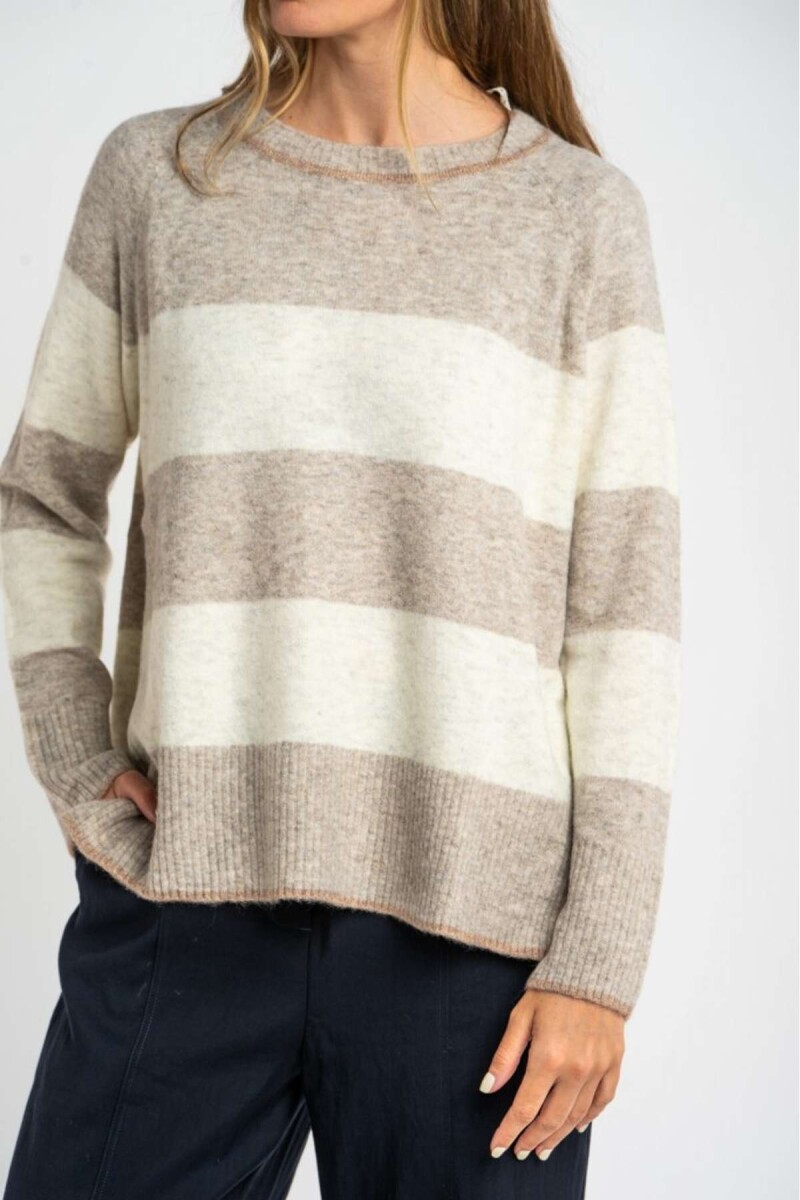 Sweater Rayado - Vison 