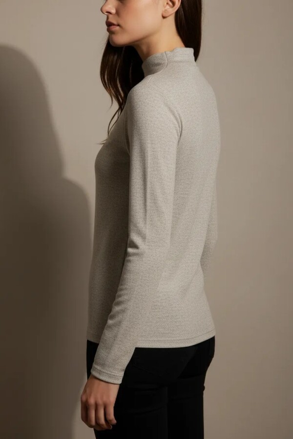 Polera Lanila Beige/Claro Polera Lanila Beige/Claro
