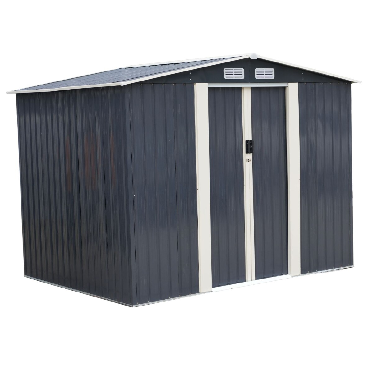 Caseta Galpon Jardin Lumax cumbria Gris Oscuro 204x270x206 