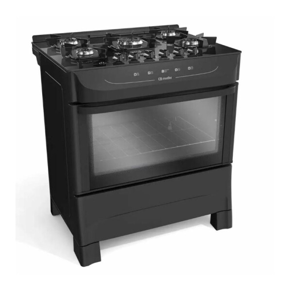 COCINA 5H A GAS HAMBURGO - NEGRA COCINA 5H A GAS HAMBURGO - NEGRA