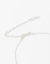 Cadena Corta con Dije Strass Collar Con Dije Cubic Zirconia - Plateado