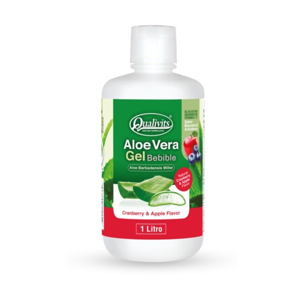 Aloe Vera Gel Bebible Arándano y Manzana - Qualivits Aloe Vera Gel Bebible Arándano y Manzana - Qualivits