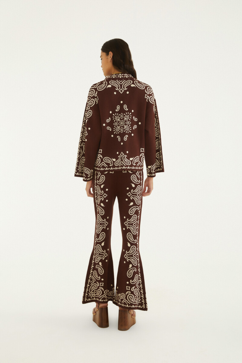 PANTALON OXFORD TEJIDO Marron
