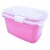 Contenedor Hermético Alimento Racion Mascotas Perro 4.3 Lt Variante Color Rosa