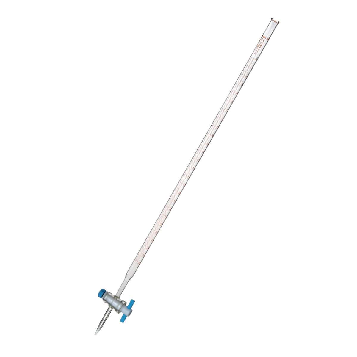 Bureta con Llave Teflón Clase A con Certificado de Lote - 25 mL 