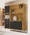 Mueble de Cocina Modular IMPERATRIZ Marron/Gris Oscuro