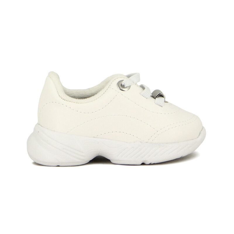 Molekina Calzado Deportivo Acordonado Blanco