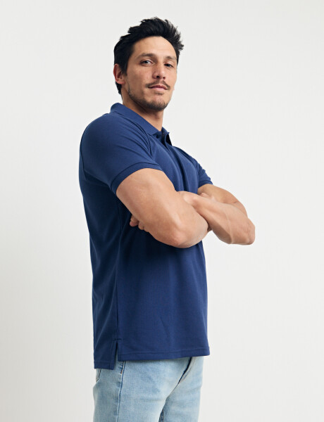 520752 REMERA HARRINGTON LABEL Azul