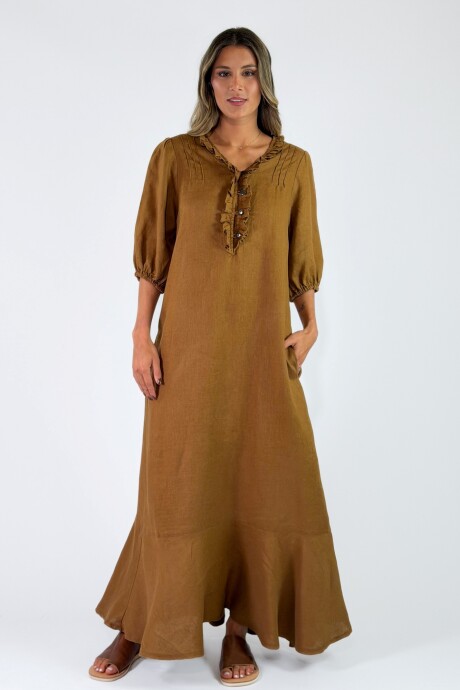 VESTIDO GERIBA Marron
