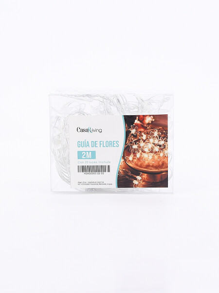 GUIA LUCES FLORES BLANCO