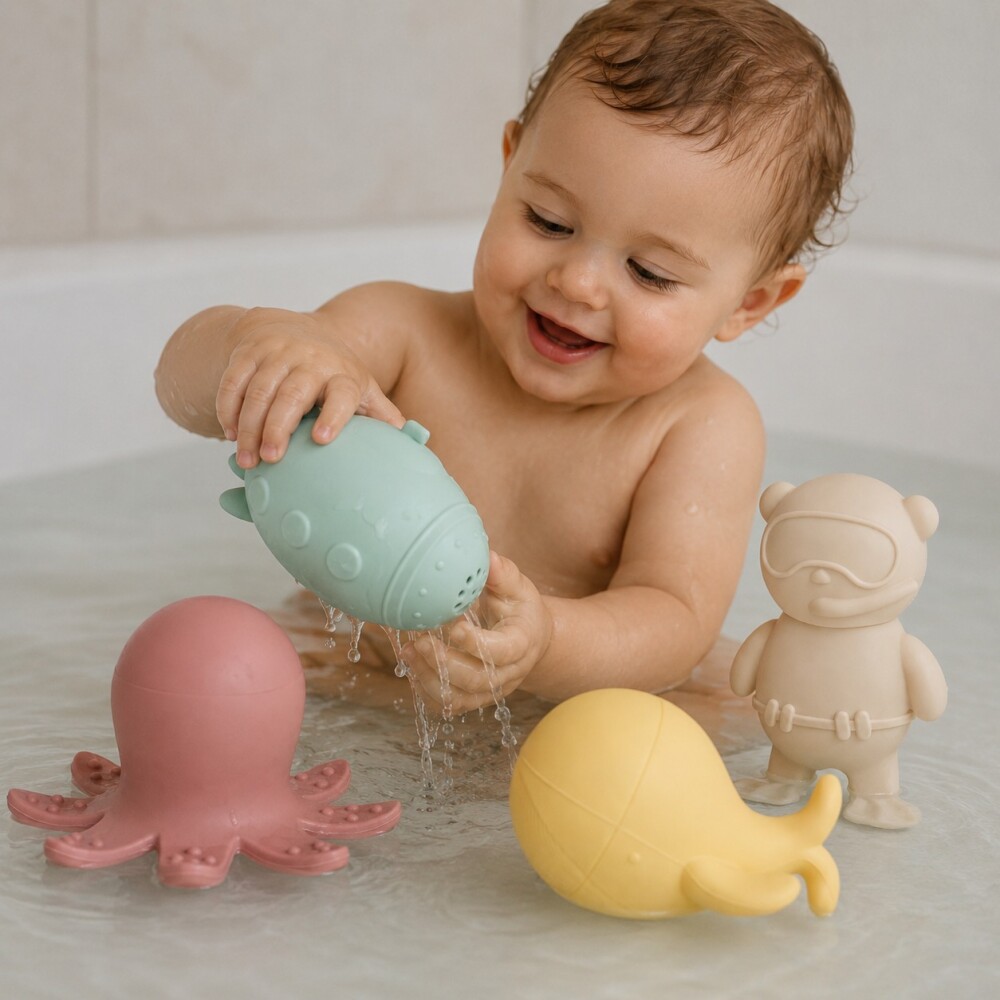 Set x4 juegos para baño AK pastel Set x4 juegos para baño AK pastel