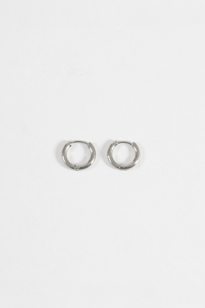 Aros acero extra small plateado