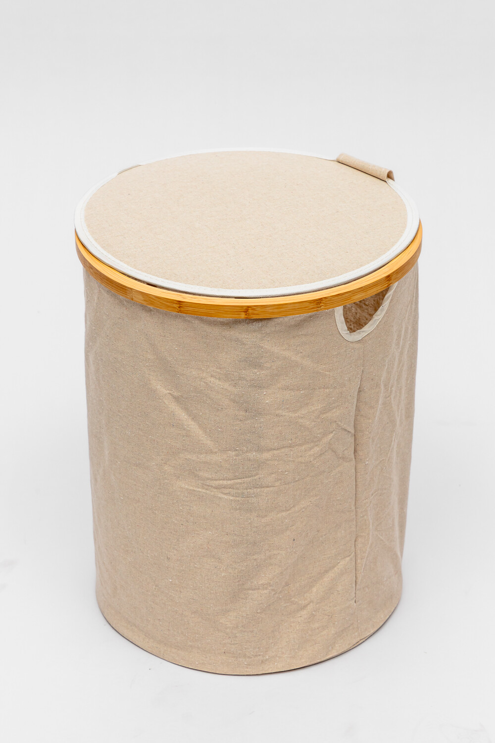 Cesto Solara Liso C/tapa Beige