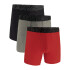 UA PERFORMANCE TECH - SOLID 6 IN 3PK RED-600
