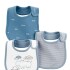 Set baberos x3 Little ONES CELESTE HIPO