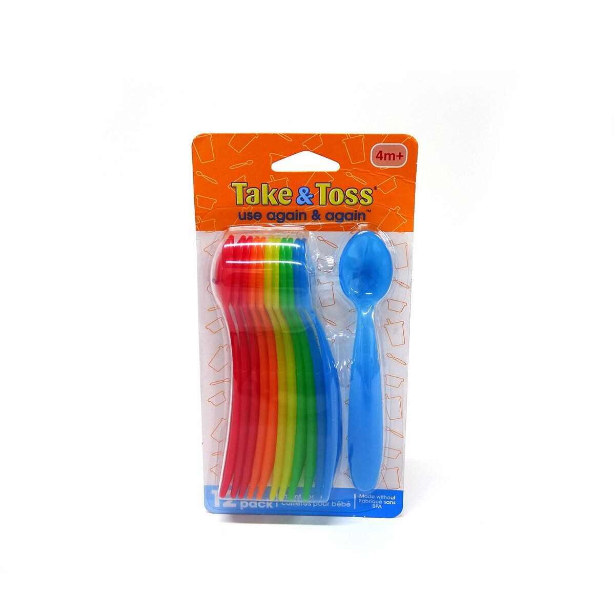 Pack de 12 cucharas multicolor 