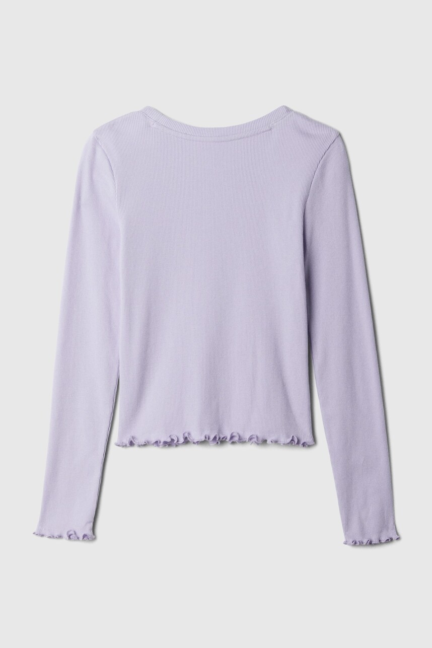 Remera Rib Manga Larga Niña Cosmic Sky Purple 15-3