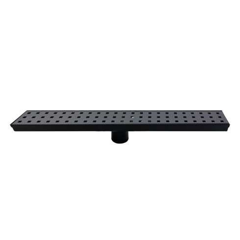 Desagüe Rectangular 80X7 En Acero Inox Color Negro Mate 000