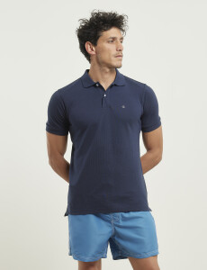 520602 REMERA PIQUÉ NAVIGATOR Azul Oscuro