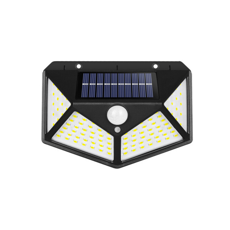 Foco Lampara Led Panel Solar Exterior Detección Movimiento Foco Lampara Led Panel Solar Exterior Detección Movimiento