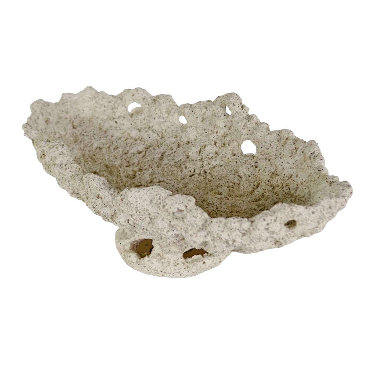 BANDEJA CERAMICA BEIGE CL COMB 30X24X14CM 