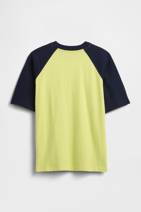 Remera Relaxed Niño Radioactive Neon Prt