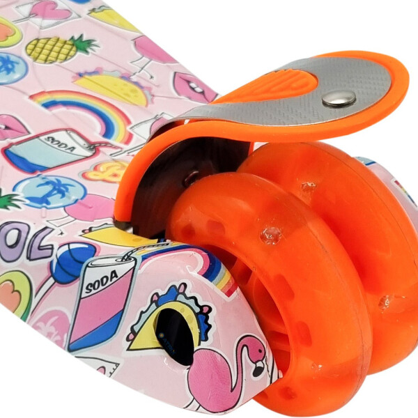 Monopatin Tripatin Scooter Luces Regulable Infantil Niños Variante Diseño Frutas