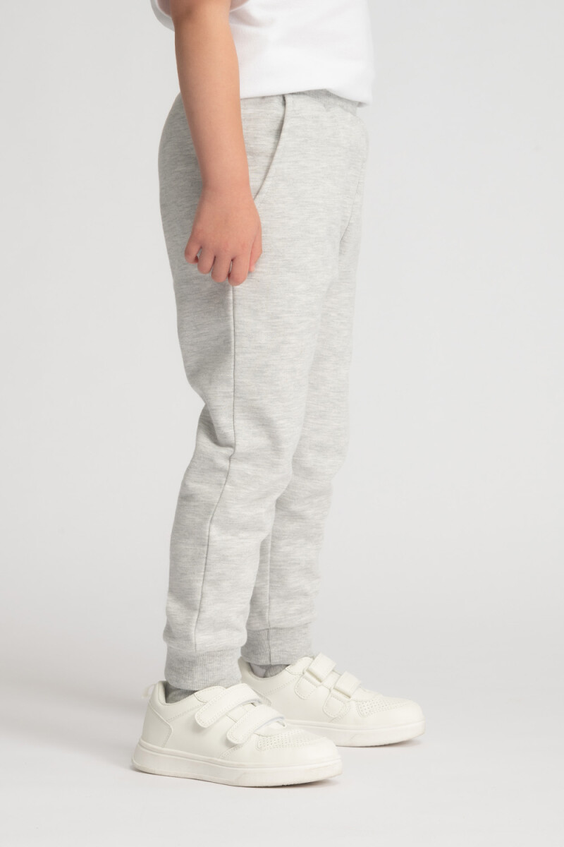 Pantalon deportivo gris Gris Melange