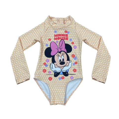 Malla Infantil Entera con Mangas Minnie Talle 2/6 U